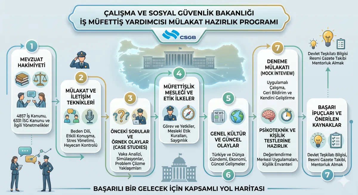 Çalışma ve Sosyal Güvenlik Bakanlığı İş Müfettiş Yardımcısı Mülakat Hazırlık Programı